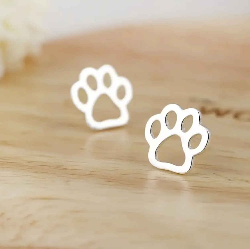 Paw Stud Earrings